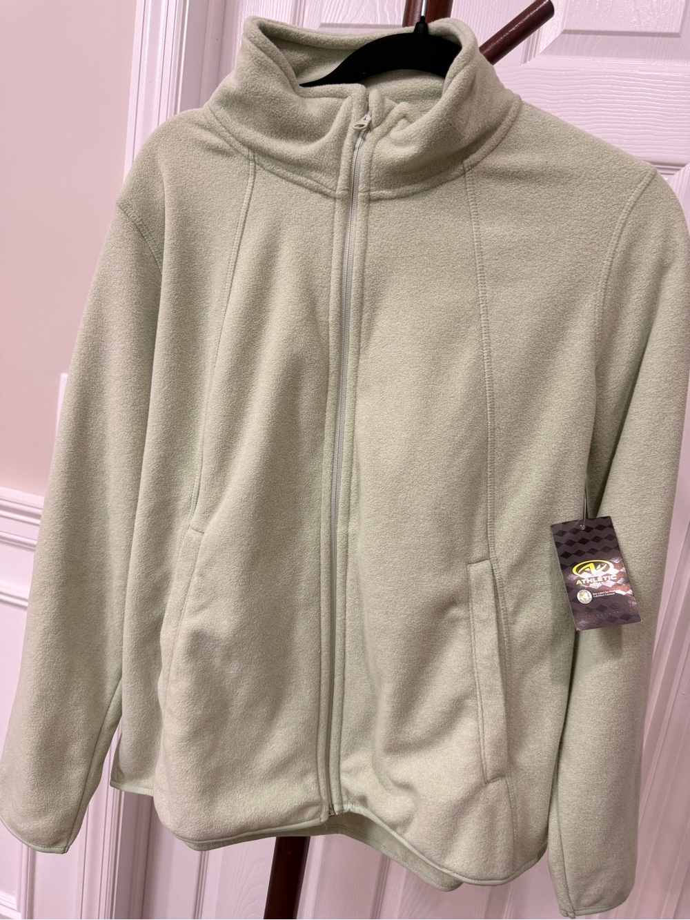 Athletic Works Light Green Fleece Jacket
